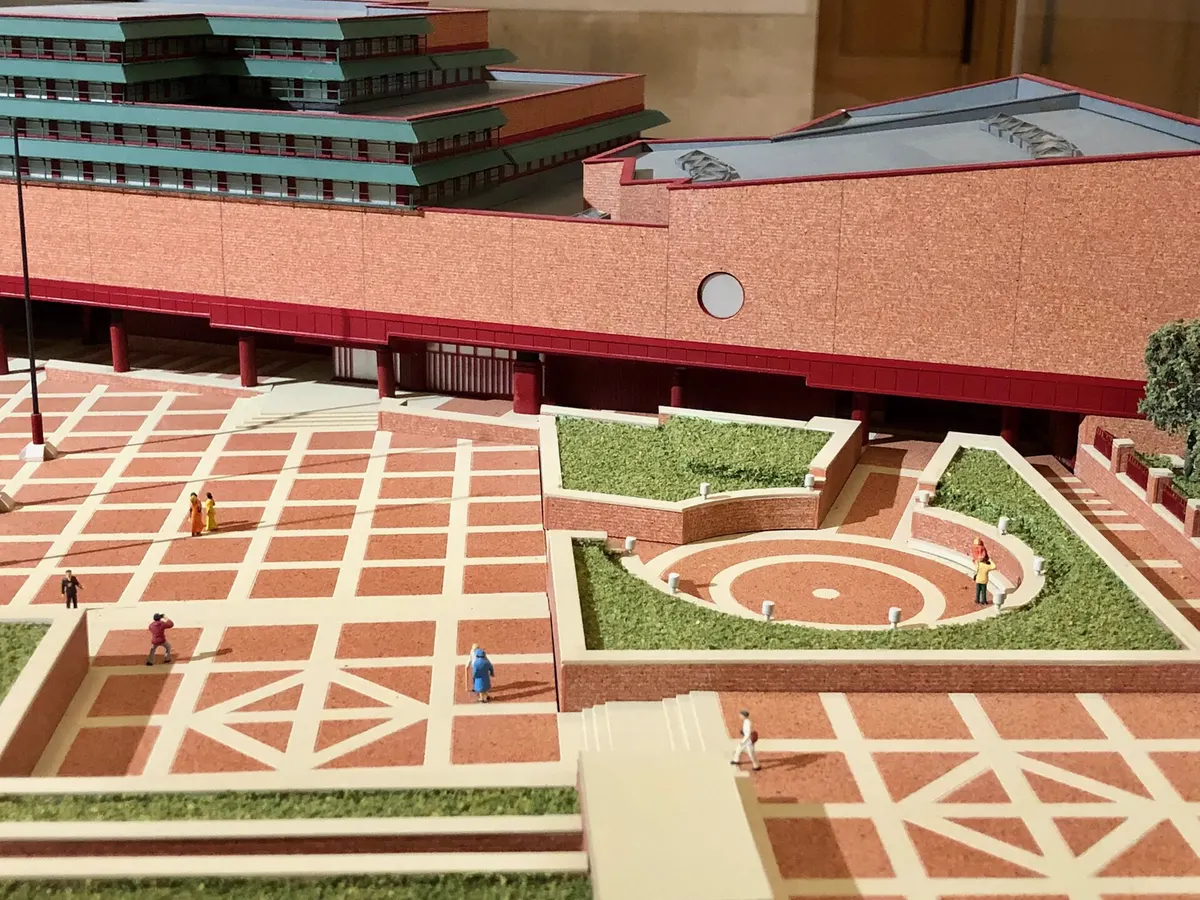 Maquette blanche d'un projet architectural (illustration)